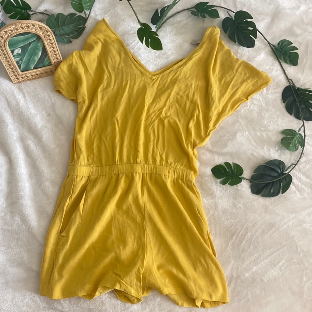 Playful Yellow Romper